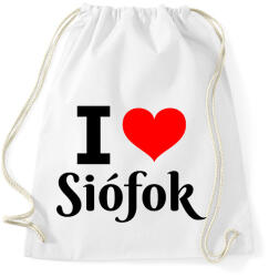 printfashion I love Siófok - Sportzsák, Tornazsák - Fehér (10650792)