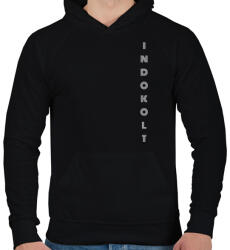 printfashion INDOKOLT - Férfi kapucnis pulóver - Fekete (388288)