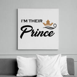 printfashion I'M THEIR PRINCE - Vászonkép - Fehér (6625036)