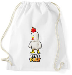 printfashion Stumble Guys - Chicken - Sportzsák, Tornazsák - Fehér (16085829)