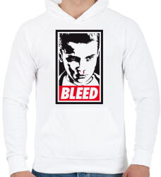 printfashion BLEED - Férfi kapucnis pulóver - Fehér (3729917)