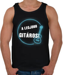 printfashion A legjobb gitáros - Férfi atléta - Fekete (2609858)