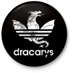 printfashion dracarys fehér - Kitűző, hűtőmágnes - Fekete (3097756)