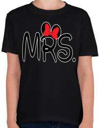 printfashion MRS. - Gyerek póló - Fekete (1136008)