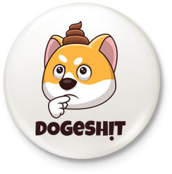 printfashion BITCOIN 4EVER 21 - Kitűző, hűtőmágnes - Fehér (6010841)