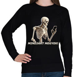 printfashion MINDJÁRT - Női pulóver - Fekete (15784436)