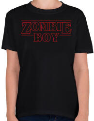 printfashion Zombi fiú - Gyerek póló - Fekete (585879)