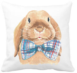 printfashion Mr. Rabbit - Párnahuzat, Díszpárnahuzat - Fehér (1739136)