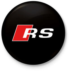 printfashion Audi RS - Kitűző, hűtőmágnes - Fekete (3904016)