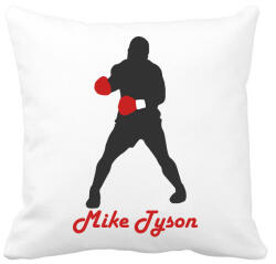 printfashion Mike Tyson - Párnahuzat, Díszpárnahuzat - Fehér (2287878)