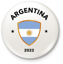printfashion ARGENTINA - Kitűző, hűtőmágnes - Fehér (11535370)