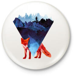 printfashion Risky road - Kitűző, hűtőmágnes - Fehér (3074794)