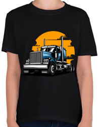 printfashion kamion - Gyerek póló - Fekete (13681008)