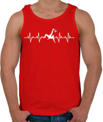 printfashion Foci pulzus - Férfi atléta - Piros (1208325)