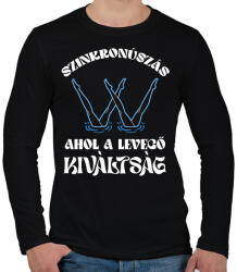 printfashion A levegő kiváltság - Férfi hosszú ujjú póló - Fekete (15908952)