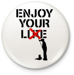 printfashion Hazugság - Kitűző, hűtőmágnes - Fehér (3075765)