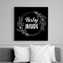 printfashion Baby inside - White - Vászonkép - Fekete (7053669)