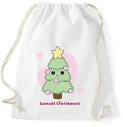 printfashion kawaii karácsonyfa - Sportzsák, Tornazsák - Fehér (15006041)