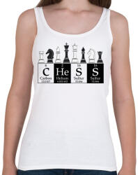 printfashion Chess - Sakk - Női atléta - Fehér (7451817)