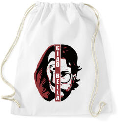 printfashion A Nagy Pénzrablás - Money Heist - La Casa de Papel - Sportzsák, Tornazsák - Fehér (5768801)