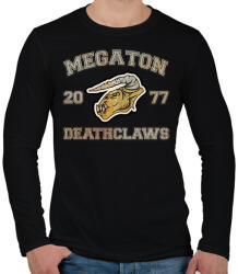 printfashion Deathclaws - Férfi hosszú ujjú póló - Fekete (659618)
