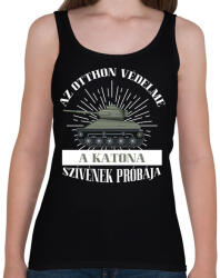 printfashion Az otthon védelme - Női atléta - Fekete (7702021)