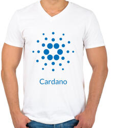 printfashion BITCOIN 4EVER 23 - Férfi V-nyakú póló - Fehér (6013070)