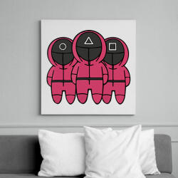 printfashion Squid Game - Nyerd meg az életed - Vászonkép - Fehér (6639379)