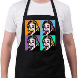 printfashion Einstein - Kötény - Fekete (4936214)