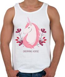 printfashion Dreaming horse - Férfi atléta - Fehér (6325186)