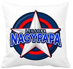 printfashion LEGJOBB NAGYPAPA - Párnahuzat, Díszpárnahuzat - Fehér (10817594)