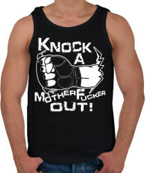 printfashion Knock Out - Férfi atléta - Fekete (5081214)