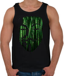 printfashion Anonymous bináris kód - Férfi atléta - Fekete (6130880)