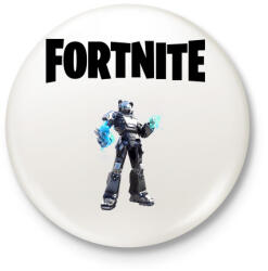 printfashion Fortnite Black Mecha Team - Kitűző, hűtőmágnes - Fehér (3089118)