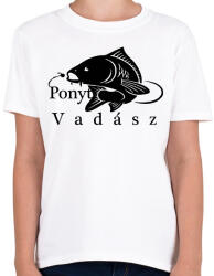 printfashion Ponty vadász - Gyerek póló - Fehér (2453923)