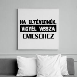 printfashion Eltévedt pároknak - Ha eltévednék - Vászonkép - Fehér (6997571)