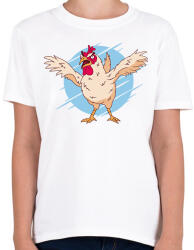 printfashion Dühös csirke - Gyerek póló - Fehér (7562389)