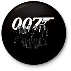 printfashion 007 Crew - Kitűző, hűtőmágnes - Fekete (3104063)