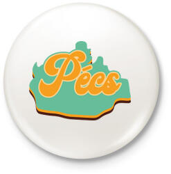 printfashion Pécs - Kitűző, hűtőmágnes - Fehér (7135227)