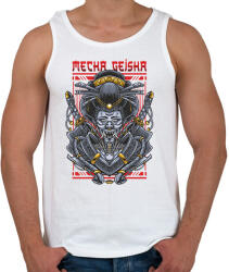 printfashion Mecha Geisha - Férfi atléta - Fehér (16747667)