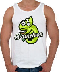 printfashion Chameleon - Férfi atléta - Fehér (5138833)