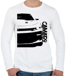 printfashion Chevrolet Camaro Half - Férfi hosszú ujjú póló - Fehér (7590109)