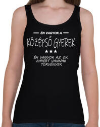 printfashion Én vagyok a középső gyerek. . . - Női atléta - Fekete (16454649)