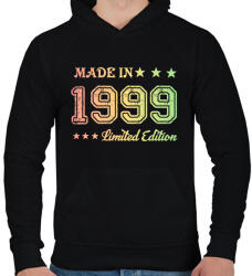 printfashion 1999 - Férfi kapucnis pulóver - Fekete (6172009)