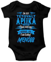 printfashion Tetovált apuka - Baba Body - Fekete (13148761)