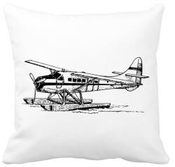 printfashion hydroplane airplane - Párnahuzat, Díszpárnahuzat - Fehér (3057692)