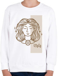 printfashion Szűz horoszkóp - Gyerek pulóver - Fehér (6274885)