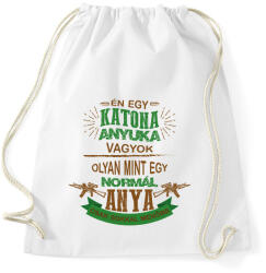 printfashion Katona anyuka - Sportzsák, Tornazsák - Fehér (7699399)