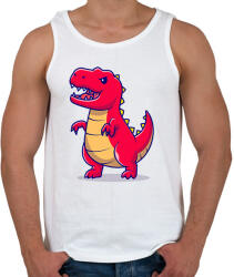 printfashion Trex dínó - Férfi atléta - Fehér (8641384)