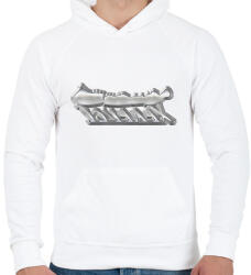 printfashion balaton - Férfi kapucnis pulóver - Fehér (14803094)